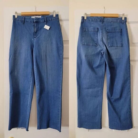 Frank & Eileen Kinsale Medinum Wash, Italian Performance Denim Blue 6 NWOT $328 - Picture 3 of 8